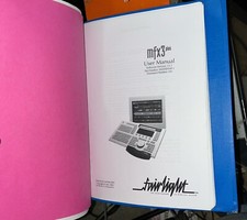 CLASSEUR DOCUMENTATIONS / notice en anglais Fairlight MFX3 et plus