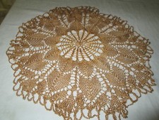 Napperon ancien rond fait