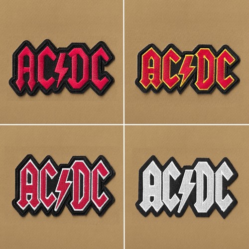 Embroidered iron on - ac/dc, iron-on