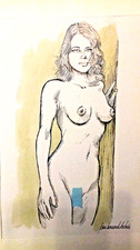 DESSIN ORIGINAL NU SEXY de JEAN BERNARD AUBOIN MAGNIFIQUE Coté RARE(MANARA  )