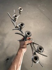 1970 BOUGEOIR CANDELABRE POST-MODERNISTE SHABBY-CHIC CANDLESTICK Maria Pergay