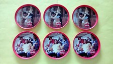 RARE 6 ANCIENS SOUS VERRE EN MÉTAL (COUPELLES) - ALWAYS COCA COLA - ANNÉES 90