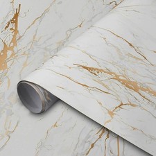 Papier Peint Marbre Mat Blanc