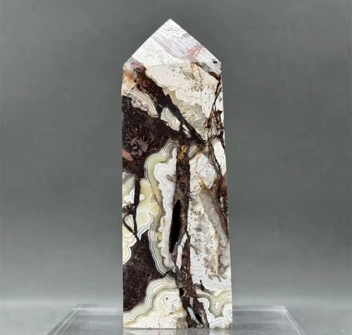 Obélisque agate naturelle - agate,