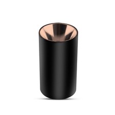 1 pz GU10 Fitting Round Black + Rose Gold