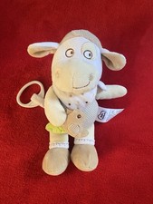 ?? Doudou Peluche ? Musical Vache Écharpe Beige Écru Vert MOTS D’ENFANTS TTBE