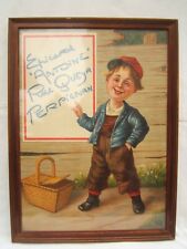 ancien chromo affiche publicitaire épicerie Antoine a Perpignan panier lu