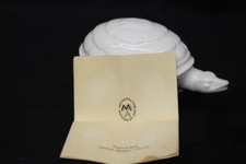 MMA Meissen Reproduction Haviland White Porcelain TURTLE Trinket or Jewelry Box