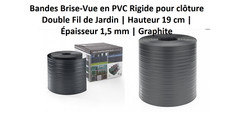 BRISE VUE EN BANDE POUR CLOTURE HAUT DE GAMME LONGUEUR 2M52 X2