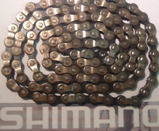 Shimano 600 Uniglide Argent/Noir CN-6110 Chaîne Neuf / Cache Vintage-5/6-Spd-