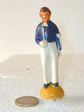 COMMUNIANT 1950/60 EN PLATRE ET FARINE POUR PIÈCE MONTÉE BLEU