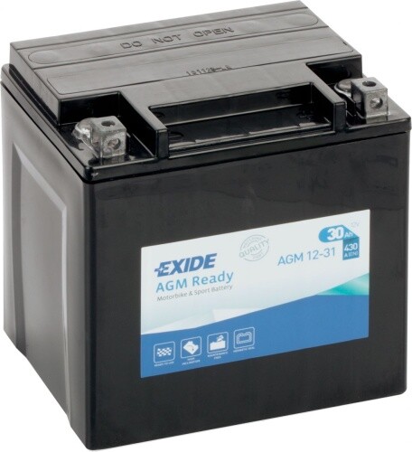 Batterie moto agm12 exide - moto, agm12-31