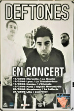 DEFTONES - Affiche originale concert Tournée Française 1998 Around... 78,5x118cm
