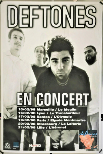 Deftones affiche originale - deftones,