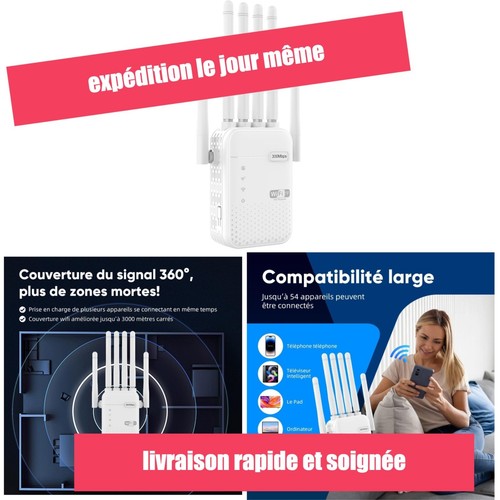 Répéteur wifi 1200 mbps - 1200,