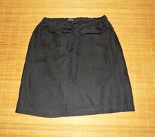jupe A.P.C. en viscose et lin bleu foncé avec poches taille S  ou 36/38 EUR