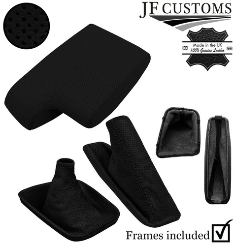 Noir cuir perforé - noir,