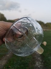 Antique Glass French Oil Lamp Font