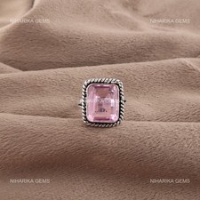 925 Argent Sterling Morganite