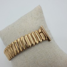 Bracelet Extensible Montre Doré Watch Vintage 20mm/13.5cm Acier inoxydable Neuf