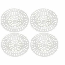 Lot de 4 grille pour évier plastique 7 cm grilles blanche d'évier ou lavabo 