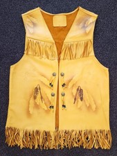 Gilet franges cuir - franges,
