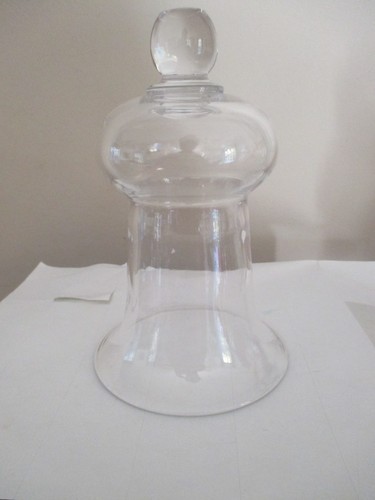 Ancien grand verre lampe - de,