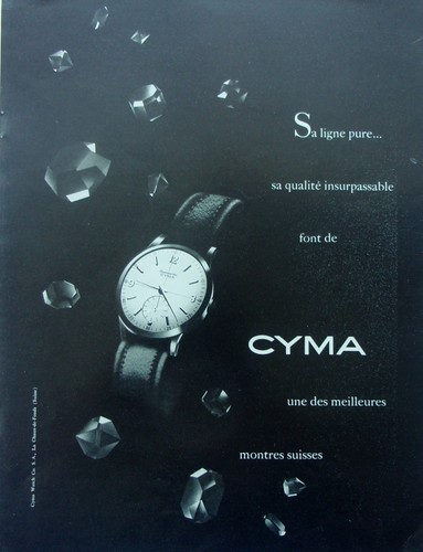 Publicité montre cyma - publicité,