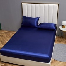 Drap-housse en satin 140 x 200