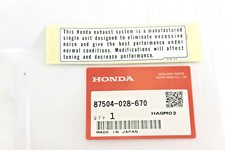 HONDA Adhésif Mise en Garde