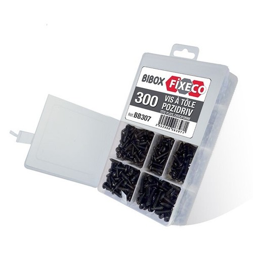 Coffret 300 vis tôle tête - vis,