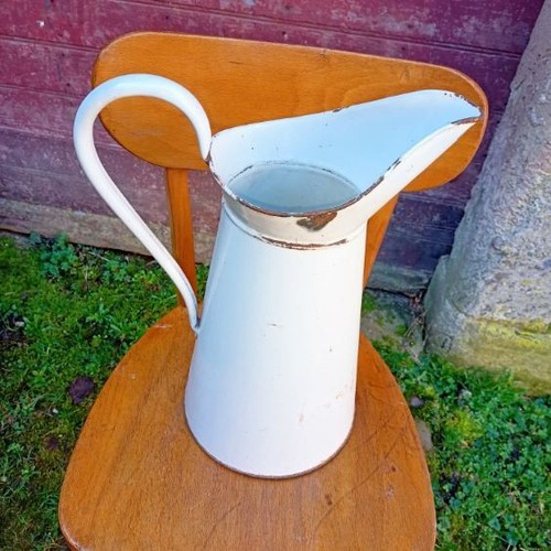 Ancien broc pichet tole - ancien,