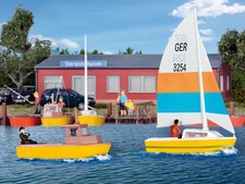 KIBRI Set de petits bateaux -