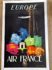 AIR FRANCE AFFICHE ORIGINALE