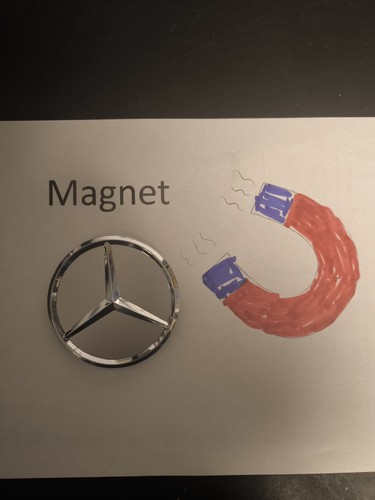 Magnetic fridge mercedes car - fridge,