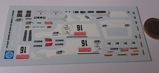DECALCOMANIE DECALS renault r5 turbo bic tour de france auto 1983   1/43 rose