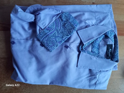 Chemise amedéo parme liseré - chemise,