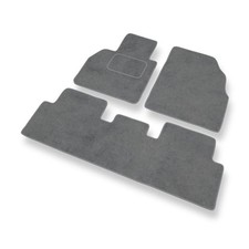 Tapis de sol en velour pour Renault Scenic II Monospace (2003-2009) Gris