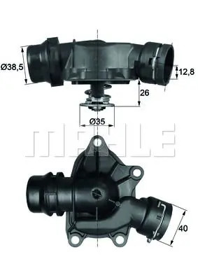 Thermostat mahle pour - ti,