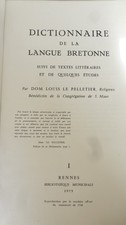 1975 -DICTIONNAIRE ETYMOLOGIQUE de LANGUE BRETONNE -Réédition du texte de 1716