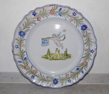 ASSIETTE EN FAÏENCE LA PAIX