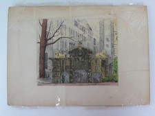 THE WATERGATE  EMBANKMENT GARDENS  GRAVURE  WINSOR&NEWTON'S  19X27 - 15X13 cm 