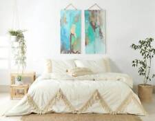 3 Pièces Literie Set Reine King Taille Housse de Couette Doux 100% Coton Gland