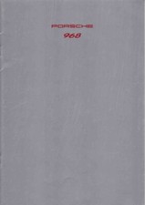 Catalogue Brochure Porsche 968 / Cabriolet 08/1991 France