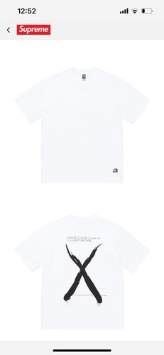 Supreme north face tee - supreme,