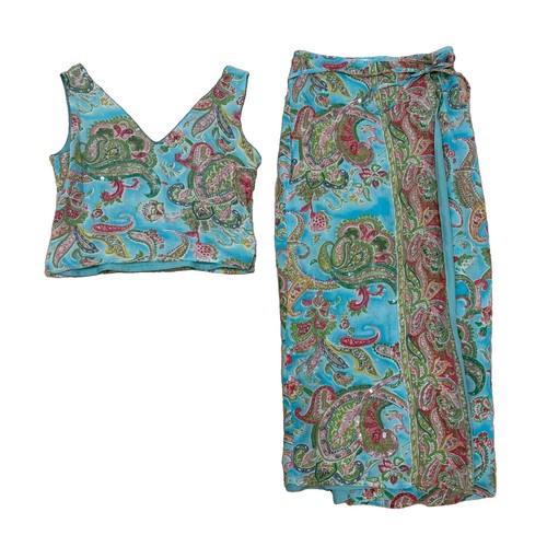 Vtg rene derhy paisley - vtg,