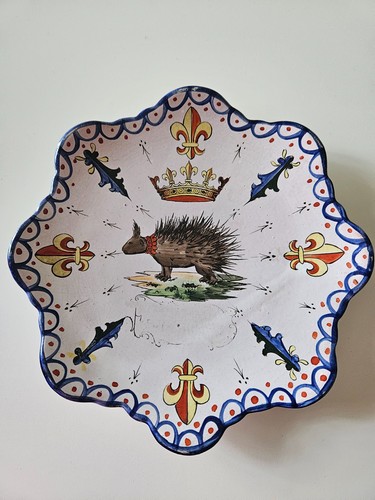 Assiette décorative faïence