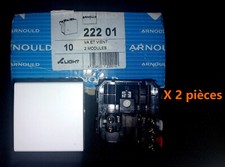 X2 interrupteur va et vient Arnould  Blanc 222 01  (2 modules)