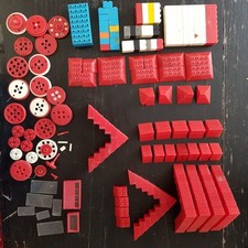 Lot 206 Pces Polybric Jouet Brique Construction Années 70 Sortie de Grenier 