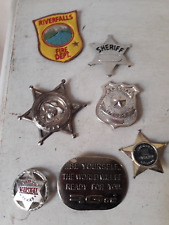 LOT WESTERN INSIGNE ETOILE SHERIFF BADGE ORIGINAL & DE STYLE ABILENE TEXAS POMPI